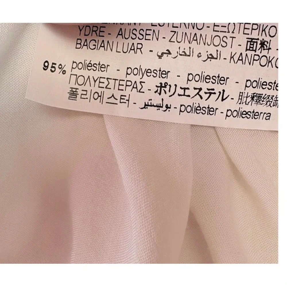Zara Lace Dress Kids Size 7 White Good Tiered Ruffle Long Sleeve Mock‎ Neck